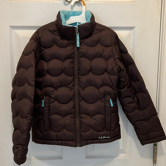 L.L. Bean Down Puffer Jacket with Sherpa Lining - Picture 1 of 3